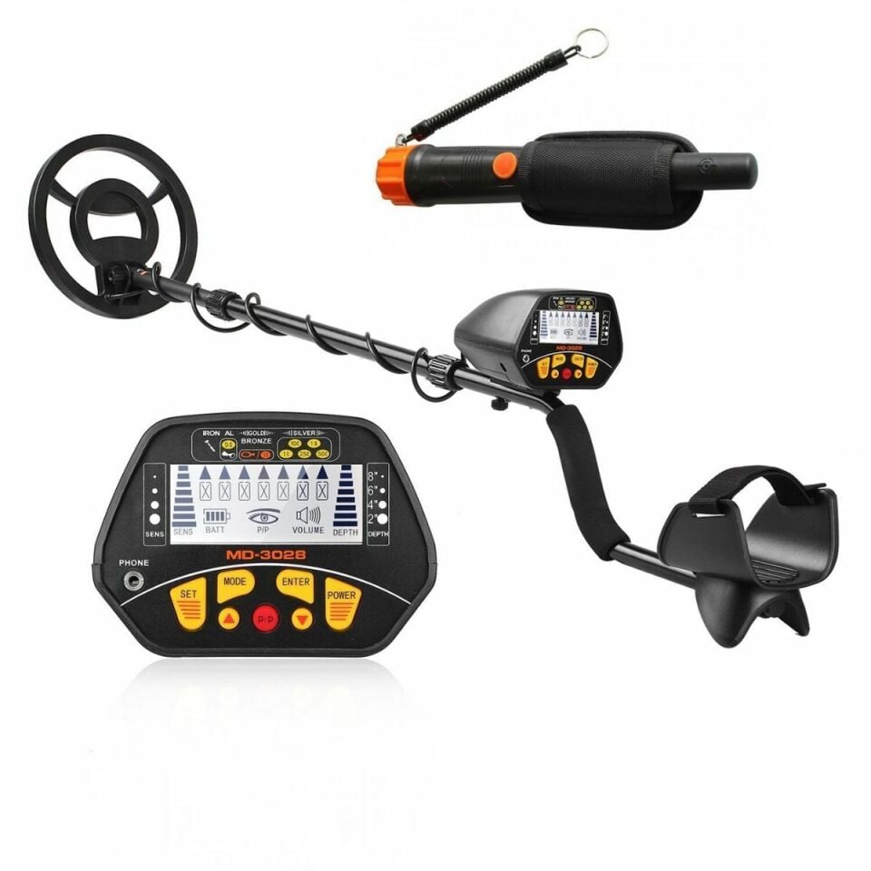 MD 3028 Ayrımlı Dijital Metal Dedektörü ve  MD 720 Pointer İkili Set